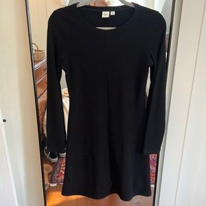 Basic black sweater dress